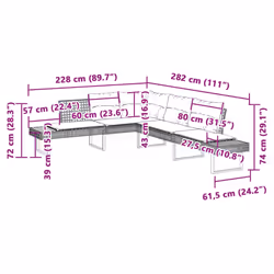VidaXL 3277499 ensemble de meubles de jardin - Vue supplémentaire 7
