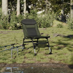 Vidaxl - Chaise de pêche avec pieds à boue réglables pliable vert