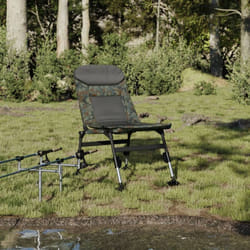 Vidaxl - Chaise de pêche avec pieds à boue réglables pliable camouflage