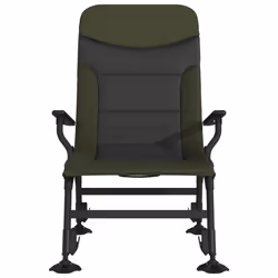 VidaXL 4006416 chaise d'extérieur Terrace Acier Noir, Vert