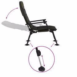 VidaXL 4006416 chaise d'extérieur Terrace Acier Noir, Vert - Vue supplémentaire 6