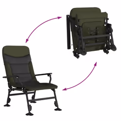 VidaXL 4006416 chaise d'extérieur Terrace Acier Noir, Vert - Vue supplémentaire 7