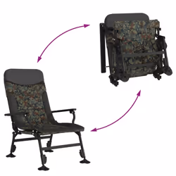VidaXL 4006417 chaise d'extérieur Terrace Acier Noir, Camouflage - Vue supplémentaire 7