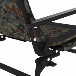VidaXL 4006417 chaise d'extérieur Terrace Acier Noir, Camouflage - Vue supplémentaire 8