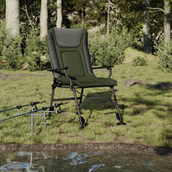 Vidaxl - Chaise de pêche avec accoudoir pliable vert