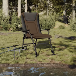 Cette chaise de pêche est confortable et portable, ce qui la rend idéale pour les longues sessions de pêche ou simplement pou ...