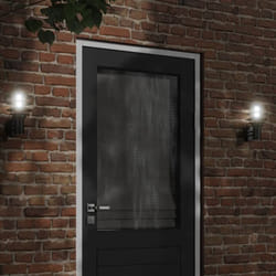 Vidaxl - Appliques murales d'extérieur 2 pcs noir acier inoxydable