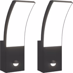 Illuminez votre espace extérieur avec ces appliques murales LED d'extérieur ! Indice IP54 : grâce à son corps en aluminium mo ...