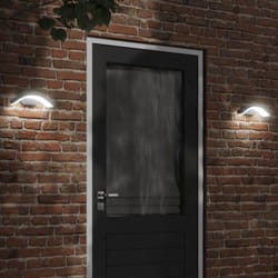 Vidaxl - Appliques murales led d'extérieur 2 pcs noir