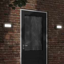 Vidaxl - Appliques murales d'extérieur 2 pcs noir acier inoxydable