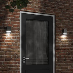 vidaXL Appliques murales d'extérieur 2 pcs noir acier inoxydable