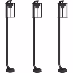 Illuminez votre espace extérieur avec ce lampadaire d’extérieur ! Indice IP44 : grâce à son corps en acier inoxydable avec in ...