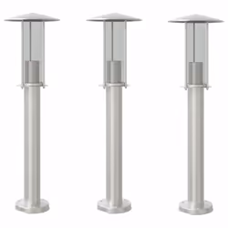 Illuminez votre espace extérieur avec ce lampadaire d’extérieur ! Indice IP44 : grâce à son corps en acier inoxydable avec in ...