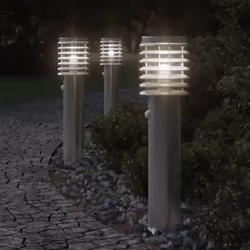 Illuminez votre espace extérieur avec ce lampadaire d’extérieur ! Indice IP44 : grâce à son corps en acier inoxydable avec in ...