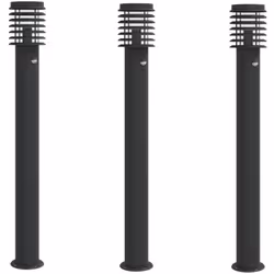 Illuminez votre espace extérieur avec ce lampadaire d’extérieur ! Indice IP44 : grâce à son corps en acier inoxydable avec in ...