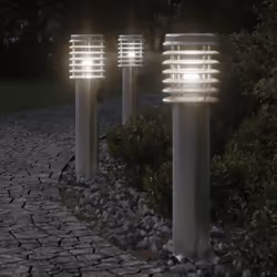 Illuminez votre espace extérieur avec ce lampadaire d’extérieur ! Indice IP44 : grâce à son corps en acier inoxydable avec in ...