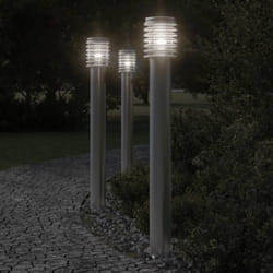 Vidaxl - Lampadaire d'extérieur et sortie argenté 110cm acier inoxydable