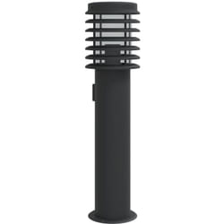 Vidaxl - Lampadaire d'extérieur avec sortie noir 60 cm acier inoxydable