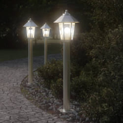 Vidaxl - Lampadaire d'extérieur argenté 80 cm acier inoxydable