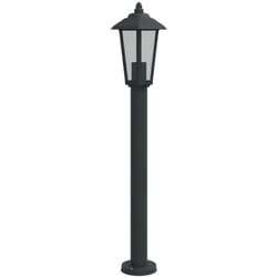 Lampadaire d'extérieur noir 80 cm acier inoxydable Vidaxl