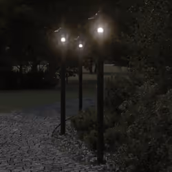 Illuminez votre espace extérieur avec ce lampadaire d’extérieur ! Indice IP44 : grâce à son corps en acier inoxydable avec in ...