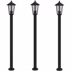 Illuminez votre espace extérieur avec ce lampadaire d’extérieur ! Indice IP44 : grâce à son corps en acier inoxydable avec in ...