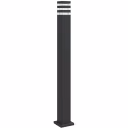 Illuminez votre espace extérieur avec ce lampadaire d’extérieur ! Indice IP44 : grâce à son corps en aluminium moulé sous pre ...