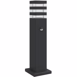 Illuminez votre espace extérieur avec ce lampadaire d’extérieur ! Indice IP44 : grâce à son corps en aluminium moulé sous pre ...