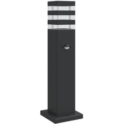 Vidaxl - Lampadaire d'extérieur avec capteur noir 50 cm aluminium