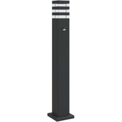 Lampadaire d'extérieur avec capteur noir 80 cm aluminium vidaXL