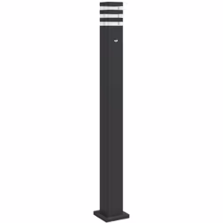 Illuminez votre espace extérieur avec ce lampadaire d’extérieur ! Indice IP44 : grâce à son corps en aluminium moulé sous pre ...