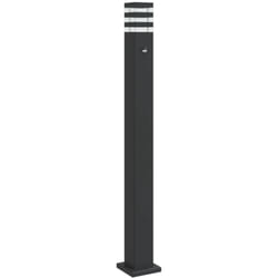 Vidaxl - Lampadaire d'extérieur avec capteur noir 110 cm aluminium