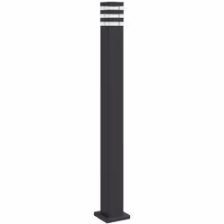Illuminez votre espace extérieur avec ce lampadaire d’extérieur ! Indice IP44 : grâce à son corps en aluminium moulé sous pre ...