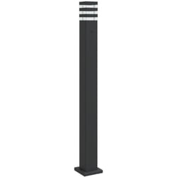 Vidaxl - Lampadaire d'extérieur avec sortie noir 110 cm aluminium