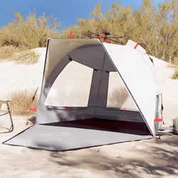 Cette tente de plage vous offre, à vous ainsi qu'à vos amis, un abri douillet pendant les fortes chaleurs de l'été, ou bien v ...