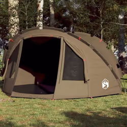 vidaXL Tente de pêche 4 personnes vert olive imperméable