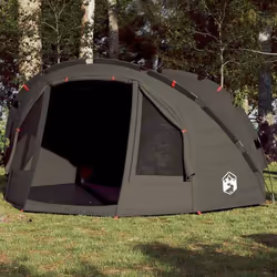 vidaXL Tente de pêche 4 personnes marron imperméable
