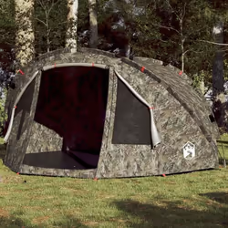vidaXL Tente de pêche 4 personnes camouflage imperméable