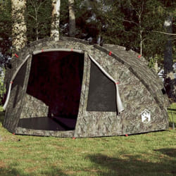 vidaXL Tente de pêche 4 personnes camouflage imperméable