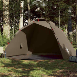 vidaXL Tente de pêche 4 personnes vert olive libération rapide