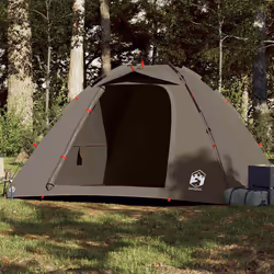 vidaXL Tente de pêche 4 personnes marron libération rapide