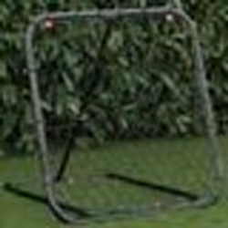 vidaXL Filet de rebond de football réglable noir 84x73x60-80 cm acier