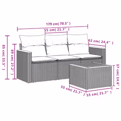 VidaXL 3258161 ensemble de meubles de jardin