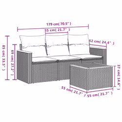 VidaXL 3258166 ensemble de meubles de jardin