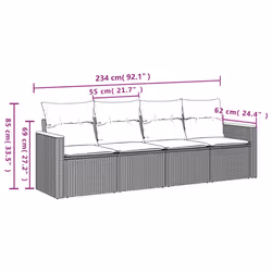 VidaXL 3258171 ensemble de meubles de jardin