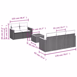 VidaXL 3258185 ensemble de meubles de jardin