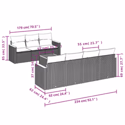 VidaXL 3258206 ensemble de meubles de jardin