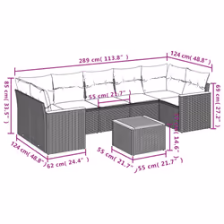 VidaXL 3258213 ensemble de meubles de jardin