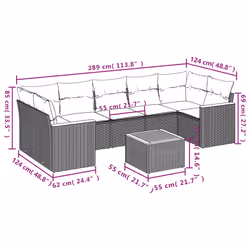 VidaXL 3258215 ensemble de meubles de jardin