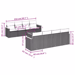 VidaXL 3258224 ensemble de meubles de jardin